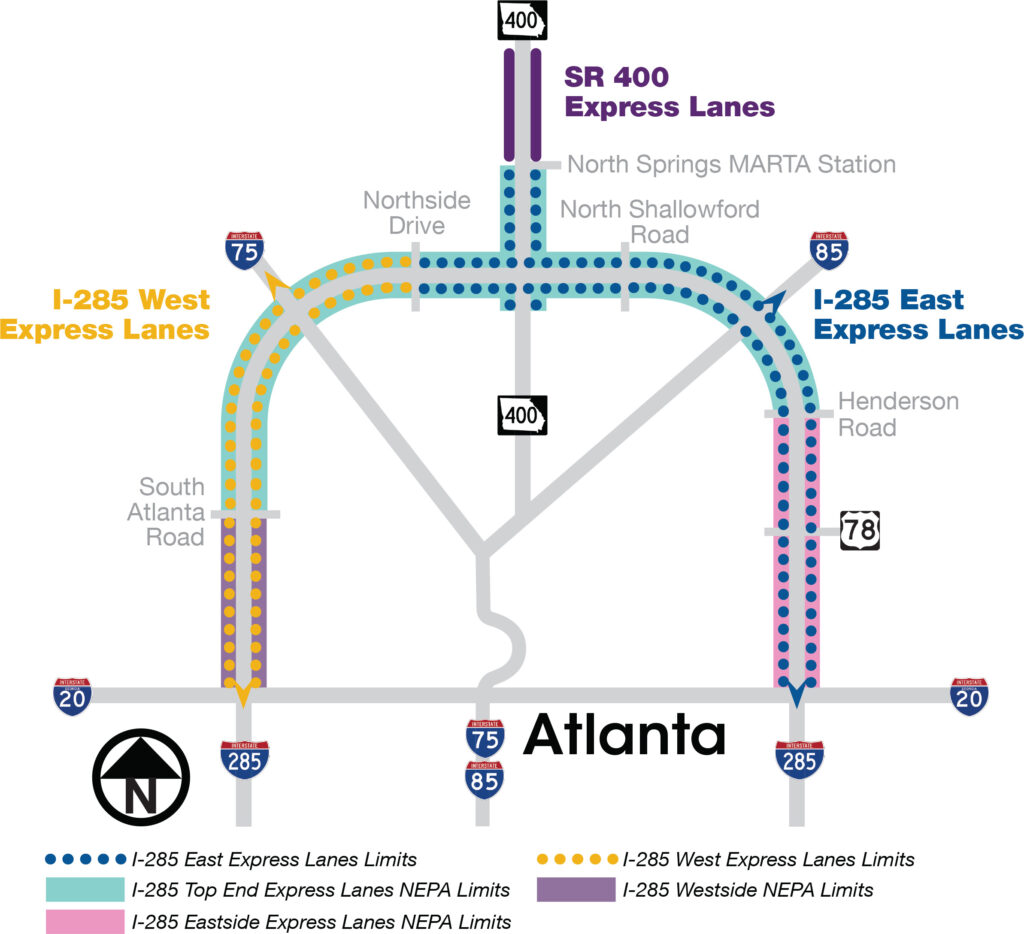 Atlanta Express Lanes on the Move: I‐285 Board Vote, SR400 Proposals In
