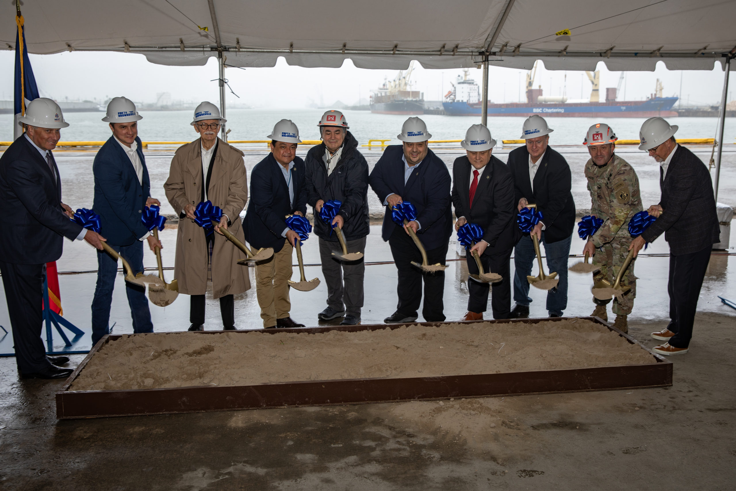 Groundbreaking for Phase 2 of USACE Ship Channel P3 in Texas